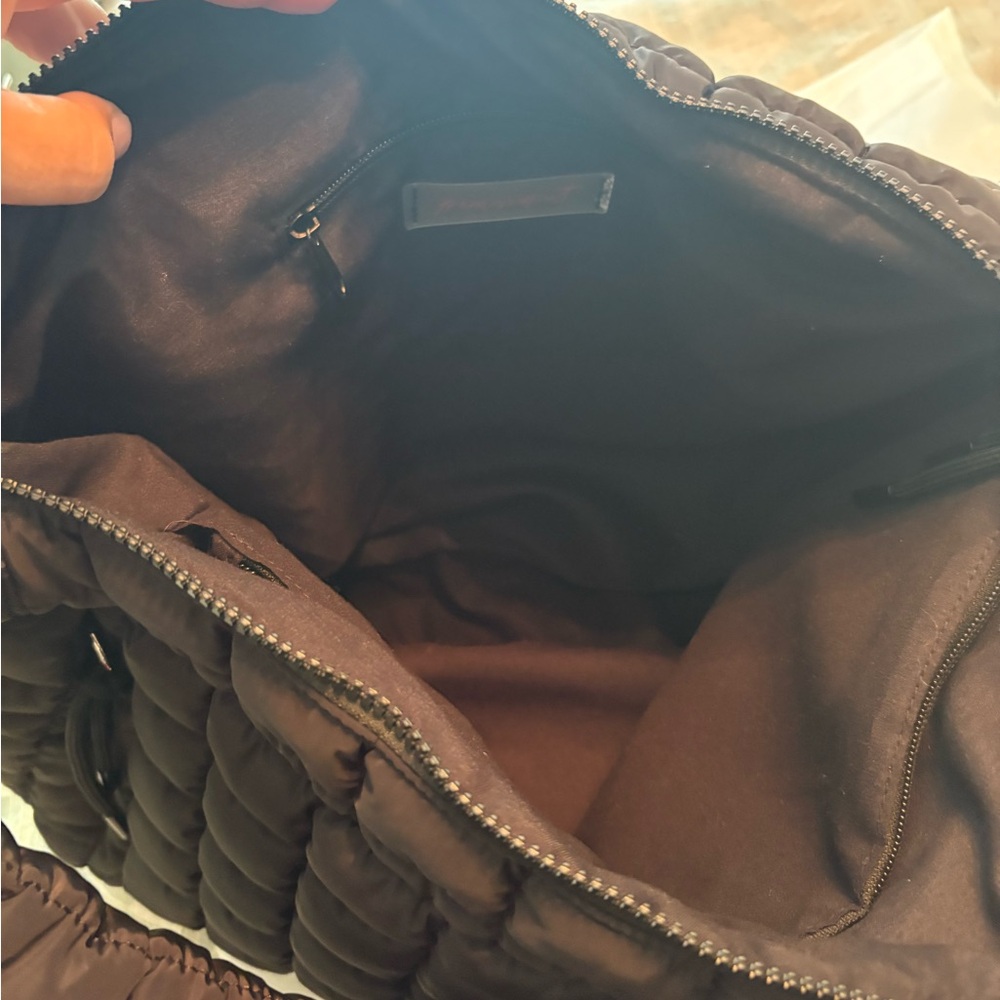 EUC Free People Black Quilted Carryall Bag - Picture 10 of 13